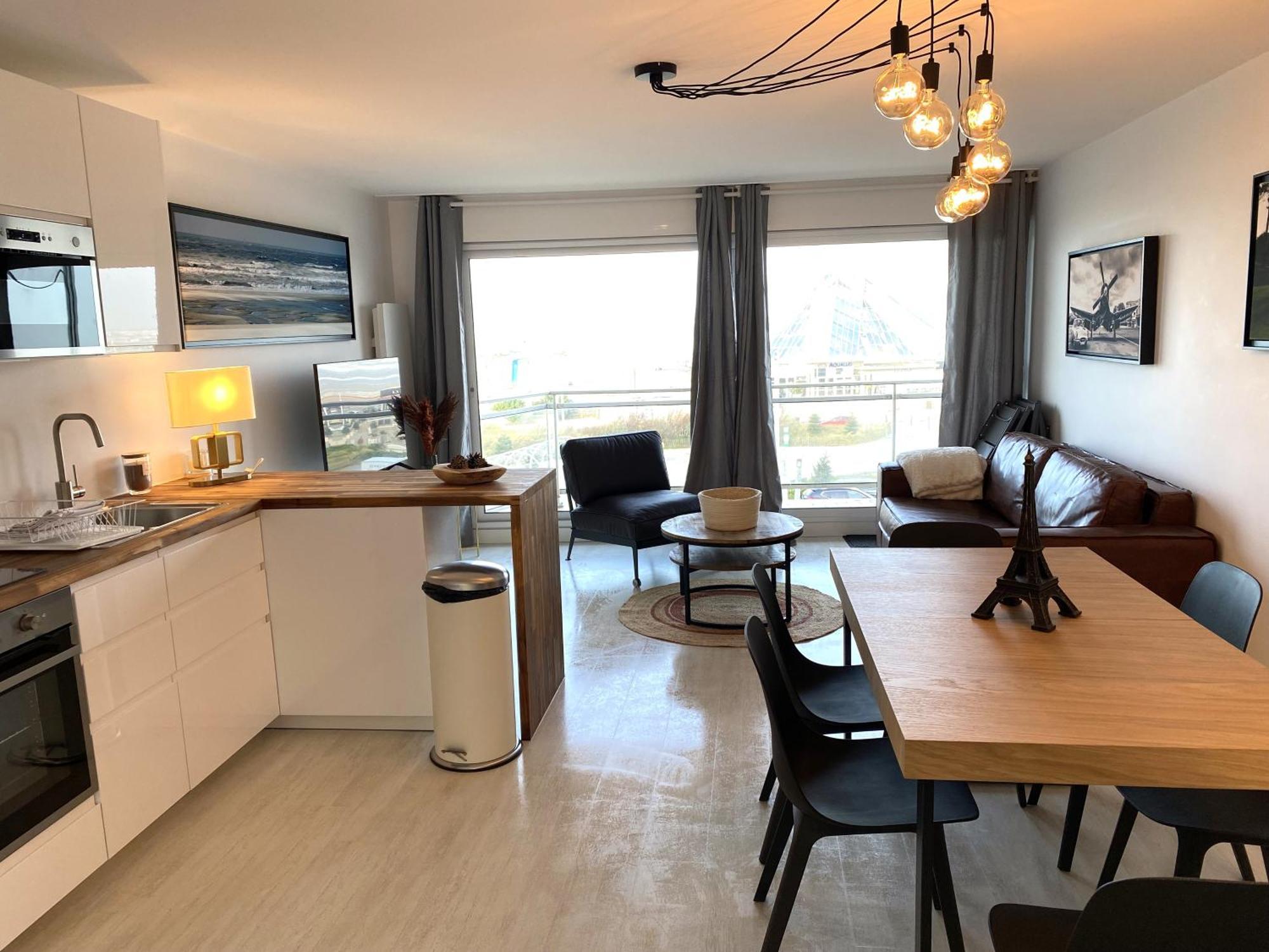 T2 Cabine Traversant Vue Front De Mer Le Touquet Paris-Plage 外观 照片